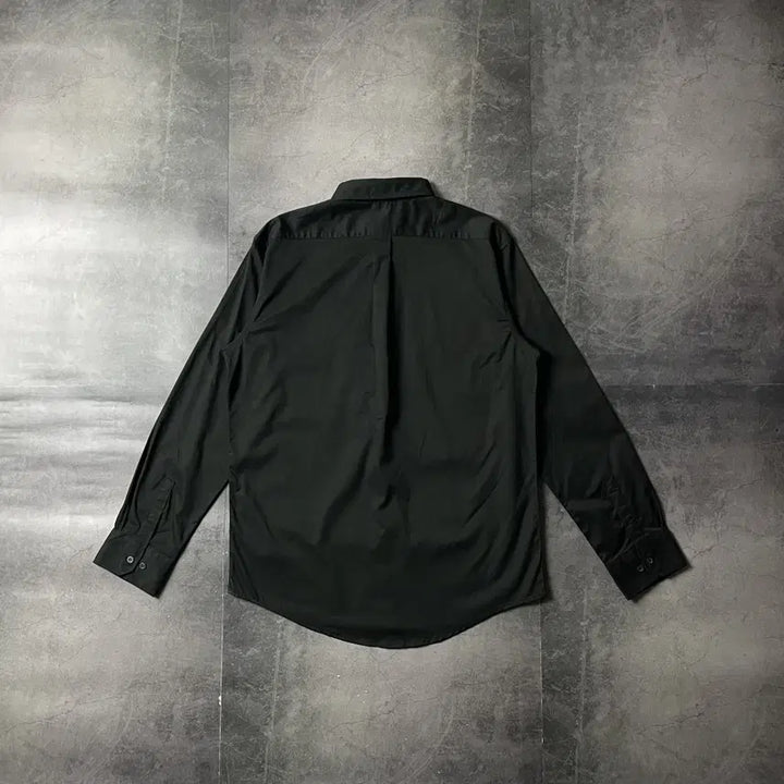 [BUNJANG] CORE Deadstock Black Cotton Shirt A00652 / CORE 데드스탁 블랙 코튼 셔츠 A00652