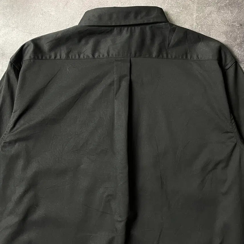 [BUNJANG] CORE Deadstock Black Cotton Shirt A00652 / CORE 데드스탁 블랙 코튼 셔츠 A00652