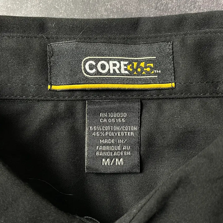 [BUNJANG] CORE Deadstock Black Cotton Shirt A00652 / CORE 데드스탁 블랙 코튼 셔츠 A00652