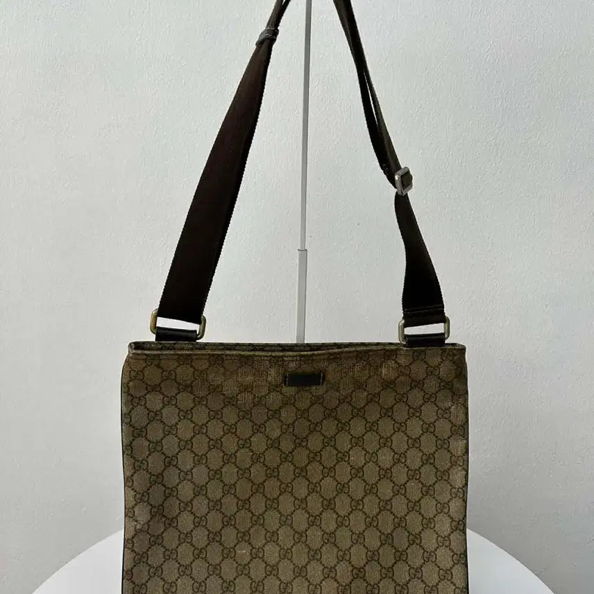 [BUNJANG] Gucci GG Canvas Messenger Shoulder Bag / 구찌 GG캔버스 메신저 숄더백 크로스백