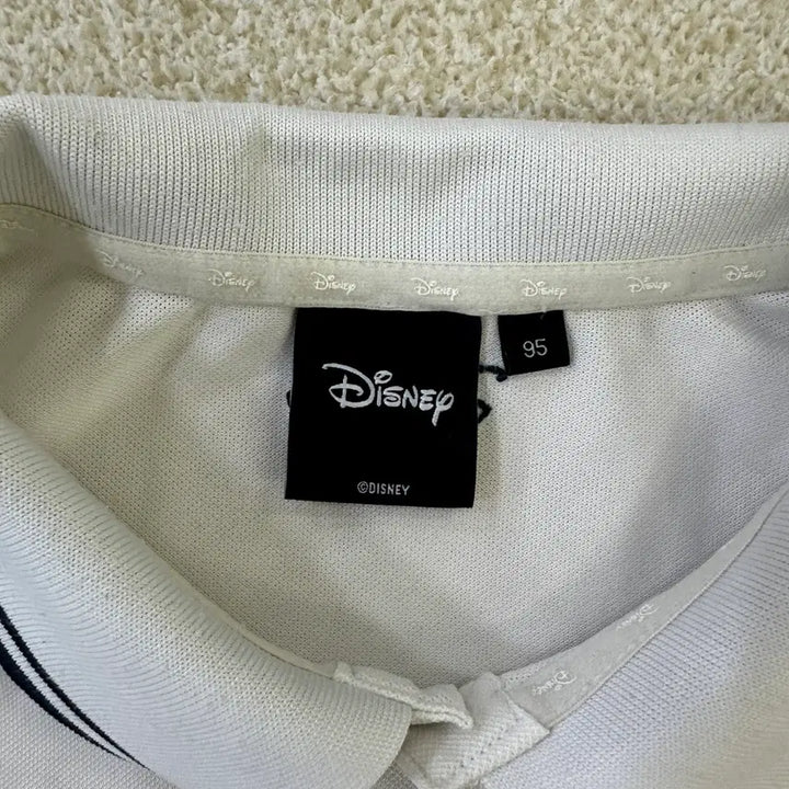 [BUNJANG] Disney White Short Sleeve Polo Shirt / 95 디즈니 흰색 반팔 카라 0323D