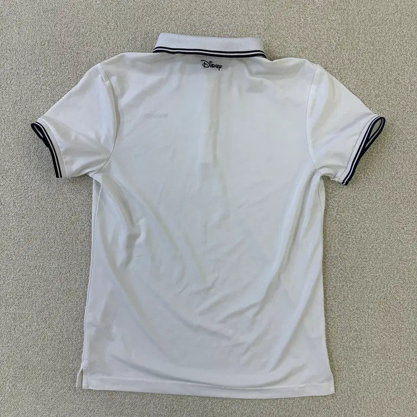[BUNJANG] Disney White Short Sleeve Polo Shirt / 95 디즈니 흰색 반팔 카라 0323D