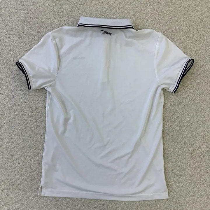 [BUNJANG] Disney White Short Sleeve Polo Shirt / 95 디즈니 흰색 반팔 카라 0323D