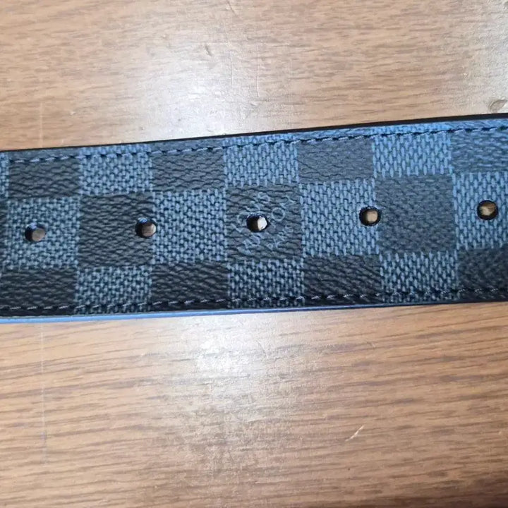 [BUNJANG] Louis Vuitton Damier LV Logo Belt Graphite / (정품) 루이비통 다미에 LV로고 벨트 그라피트 (명품 남자 허리띠)