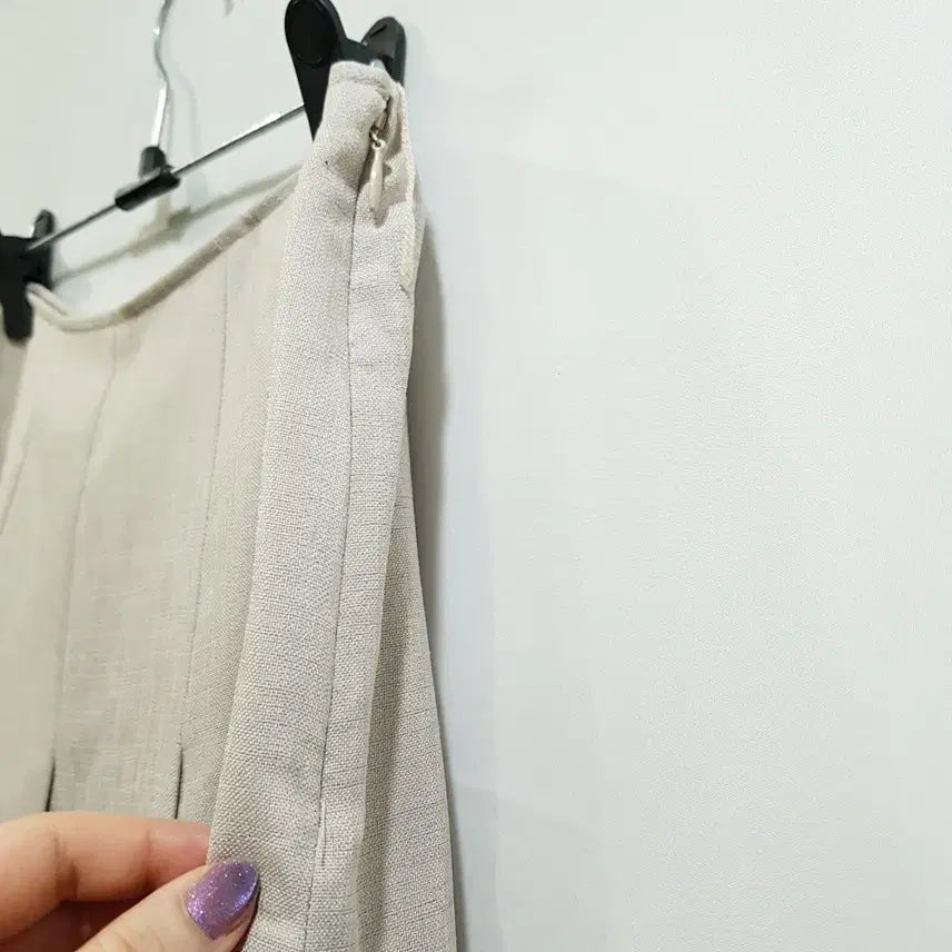 [BUNJANG] Vintage Pleated Midi Skirt / 빈티지 오피스룩 하객룩 테니스 주름 미디 스커트 여26 Q106
