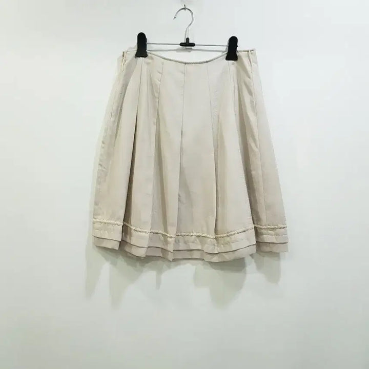 [BUNJANG] Vintage Pleated Midi Skirt / 빈티지 오피스룩 하객룩 테니스 주름 미디 스커트 여26 Q106