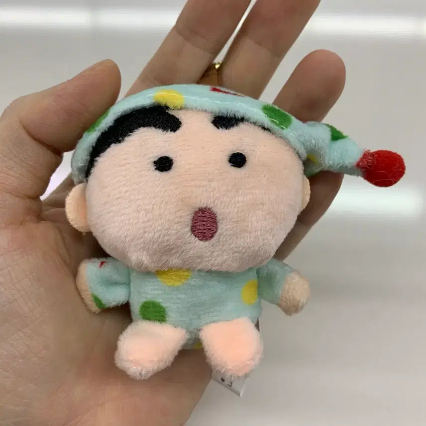 [BUNJANG] Crayon Shin-chan Pajama Mini Doll Keyring / 정말 하찮고 귀여운 잠옷짱구 키링