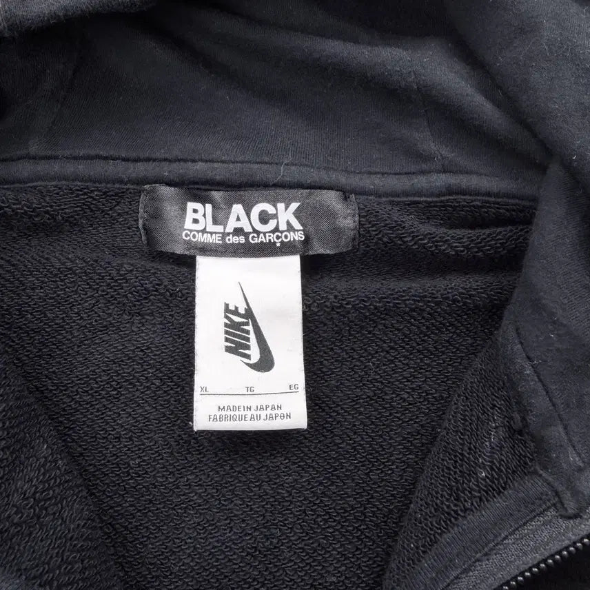 [BUNJANG] Nike Comme des Garcons Black 11th Anniversary Hoodie / 나이키 꼼데가르송 블랙 콜라보 11주년 후드집업