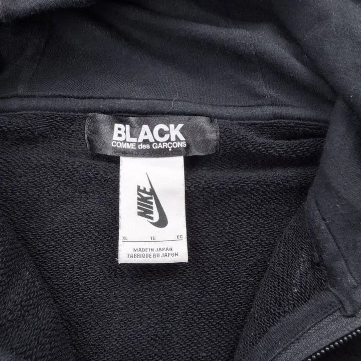 [BUNJANG] Nike Comme des Garcons Black 11th Anniversary Hoodie / 나이키 꼼데가르송 블랙 콜라보 11주년 후드집업