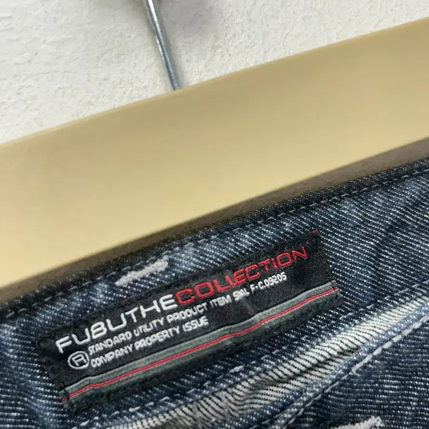 [BUNJANG] Fubu Engineer 76 Denim Cargo Work Pants / 후부 엔지니어 청데님 바지 76 데님 카고 워크 팬츠