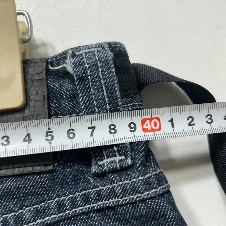 [BUNJANG] Fubu Engineer 76 Denim Cargo Work Pants / 후부 엔지니어 청데님 바지 76 데님 카고 워크 팬츠