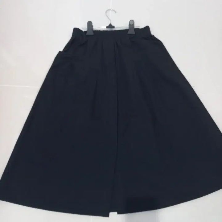 [BUNJANG] Black Long Skirt (M) / 블랙.면.롱치마.M(55-66)