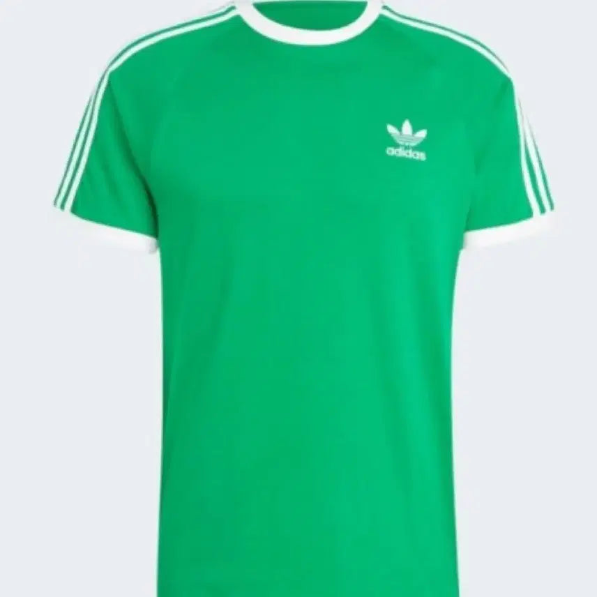 [BUNJANG] Adidas 3-Stripes T-Shirt Green M / 아디다스 3-STRIPES 반팔티 그린 M size
