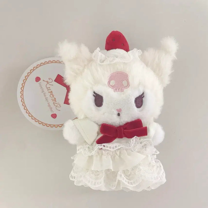 [BUNJANG] Sanrio Kuromi Shortcake Mascot Plush Doll / 산리오 쿠로미 쇼트케이크 1탄 마스코트 인형