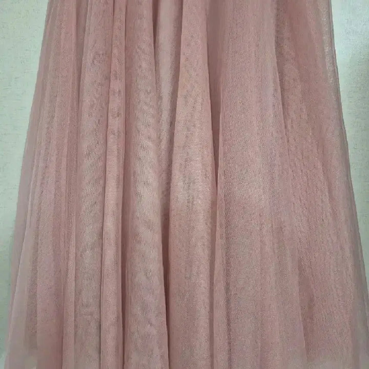 [BUNJANG] Pink Chiffon Long Skirt / 3겹 풍성한 핑크 샤롱스커트  26-30