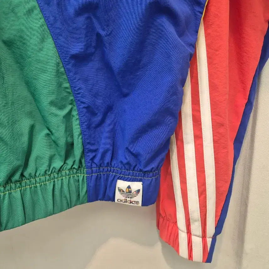 [BUNJANG] Adidas Old School Windbreaker Jacket (M) / 아디다스 로고  올드스쿨 바람막이 점퍼  M사이즈