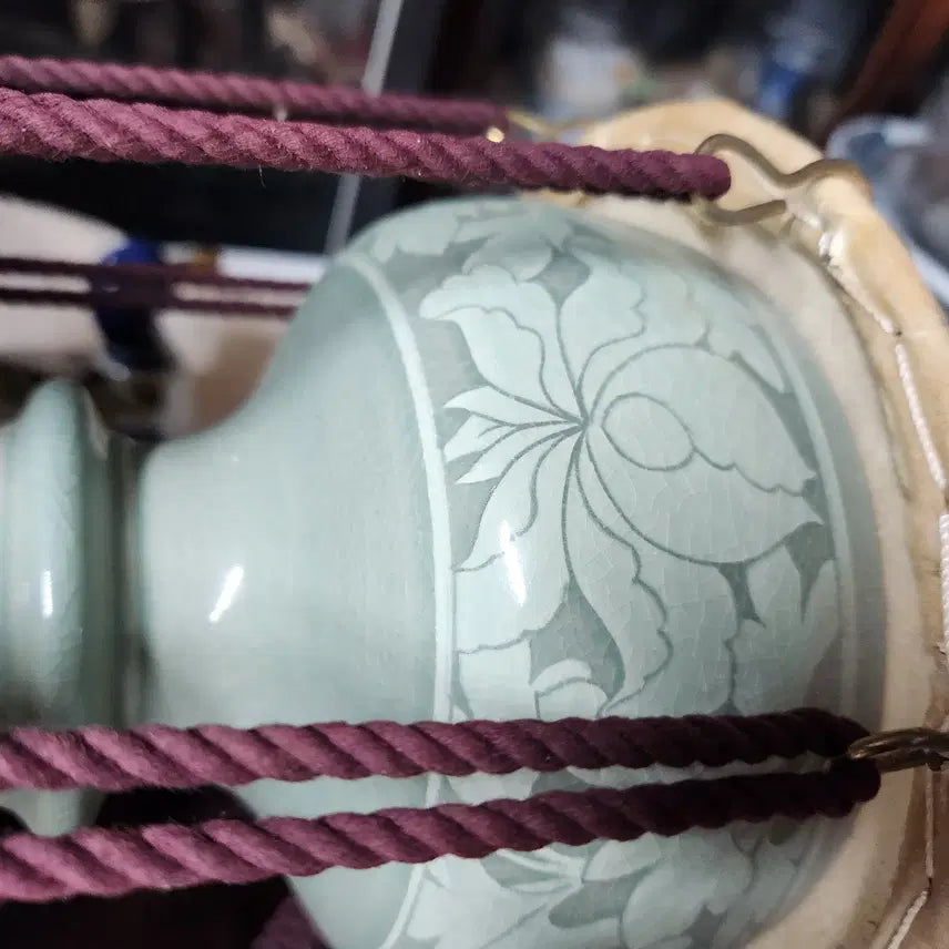 [BUNJANG] Goryeo Celadon Porcelain Janggu Drum / 고려정자 당초문 도자기장구