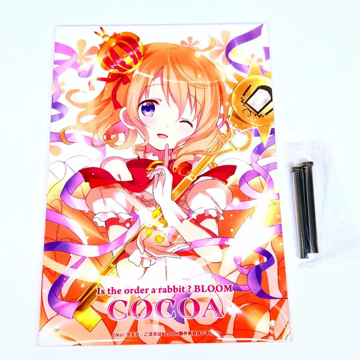 [BUNJANG] Gochuumon wa Usagi Desu ka? Cocoa Acrylic Plate / [주문토끼] 미개봉 마법소녀 코코아 아크릴 플레이트 (주문은토끼입니까)