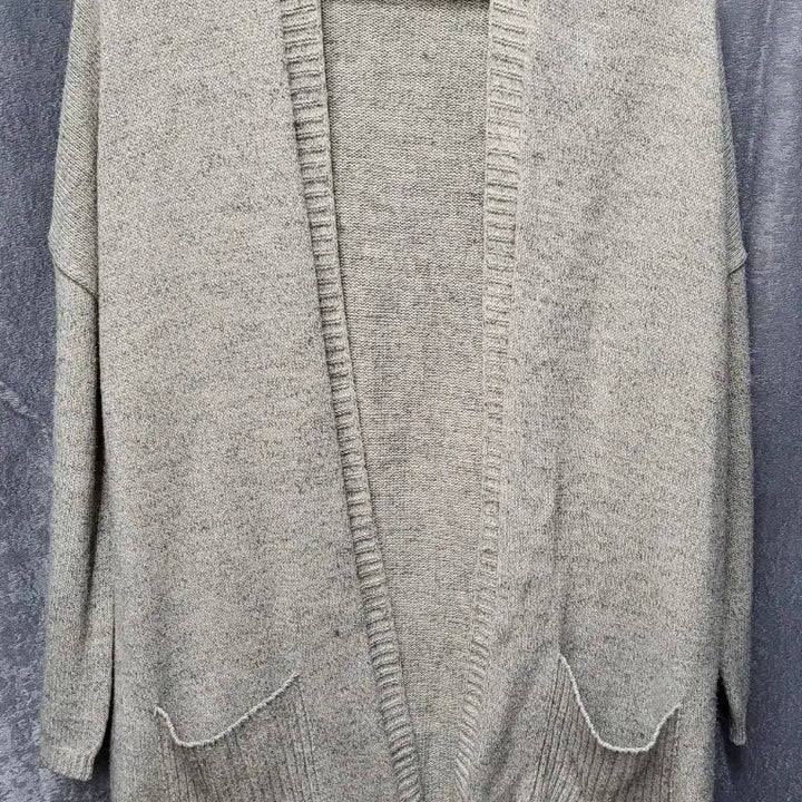 [BUNJANG] Melange Gray Loose Fit Pocket Cardigan / 멜란지 그레이 루즈핏 포켓 가디건