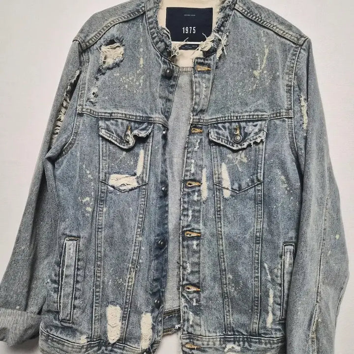 [BUNJANG] Zara 1975 Damage Wash Denim Jacket / 자라 1975 데미지 워싱 데님 자켓(남.여공용)