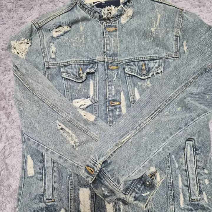 [BUNJANG] Zara 1975 Damage Wash Denim Jacket / 자라 1975 데미지 워싱 데님 자켓(남.여공용)