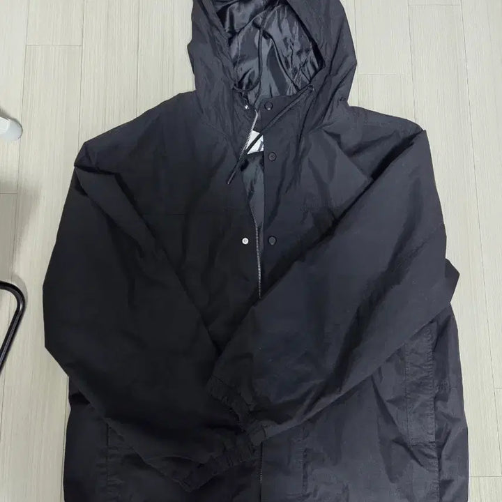 [BUNJANG] Polham Black Hooded Field Jacket XL / 폴햄 블랙 후드 야상점퍼 XL