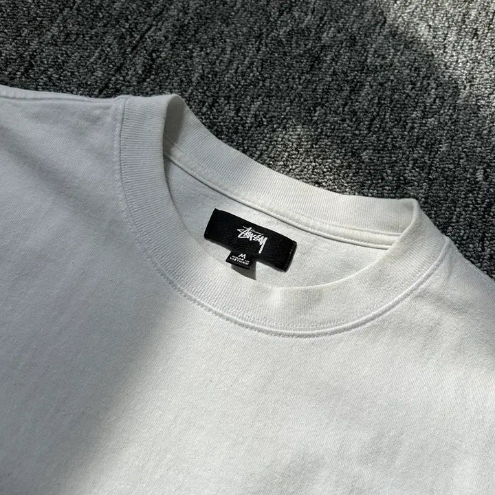 [SOLD OUT] 스투시 스탁로고 화이트 반팔티