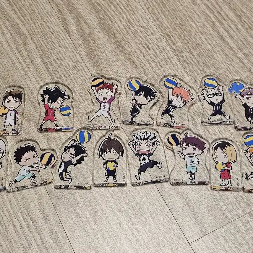 [BUNJANG] Daiso Haikyu Acrylic Stand Keyring Full Set / 다이소 하이큐 아크릴 스탠드 키링 굿즈 풀세트