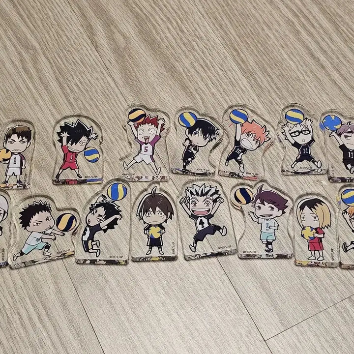 [BUNJANG] Daiso Haikyu Acrylic Stand Keyring Full Set / 다이소 하이큐 아크릴 스탠드 키링 굿즈 풀세트