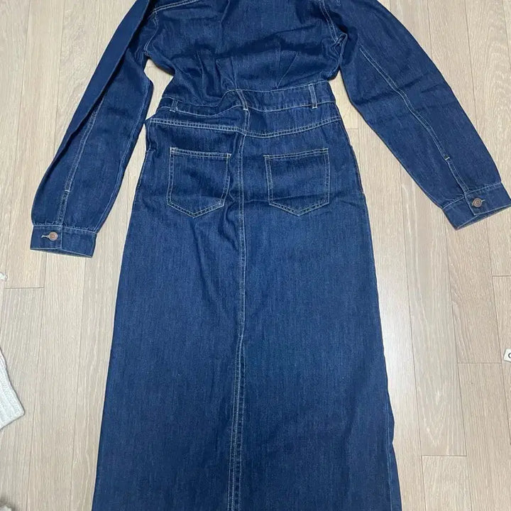 [BUNJANG] Kimahop Denim Long Dress / 김아홉 데님 롱 원피스
