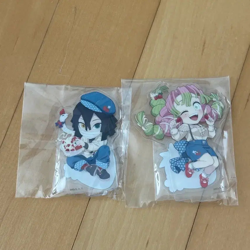 [BUNJANG] Demon Slayer Strawberry Festival Acrylic Stand Bundle (Iguro + Mitsuri) / 귀멸의칼날 딸기축제 아크릴 이구로+미츠리 일괄