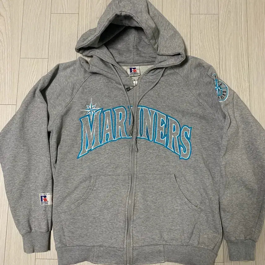 [BUNJANG] Russell Athletic Seattle Mariners Hooded Zip-up / 러셀애슬레틱 시애틀 매리너스 후드집업
