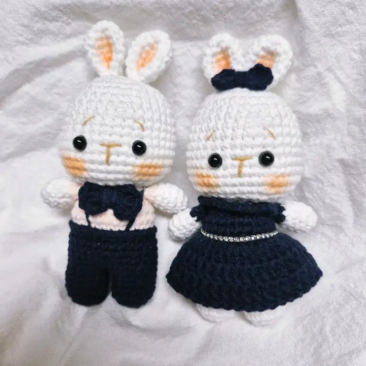 [BUNJANG] Handmade Rabbit Couple Keyring / 토끼커플키링