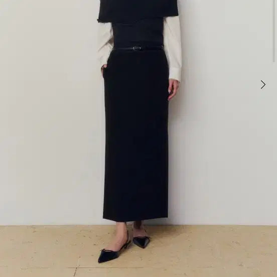 [BUNJANG] SIE Mia Side Slit Long Skirt / SIE 시에 미아 사이드 슬릿 스커트 블랙 S 롱