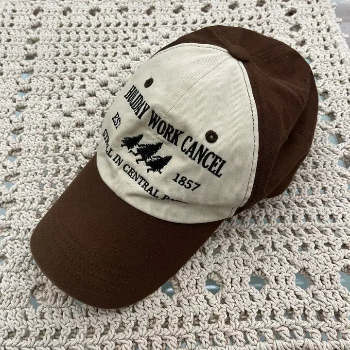 [BUNJANG] BAUF C10205 Y2K Vintage Embroidered Patch Ball Cap / BAUF 바우프 캐주얼 Y2K 빈티지 자수패치 볼캡 C10205