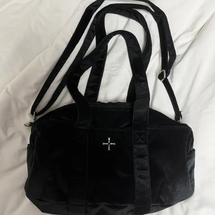 [BUNJANG] Kahara Velvet Ballerina Bag / 카하라 벨벳 발레리나백 블랙