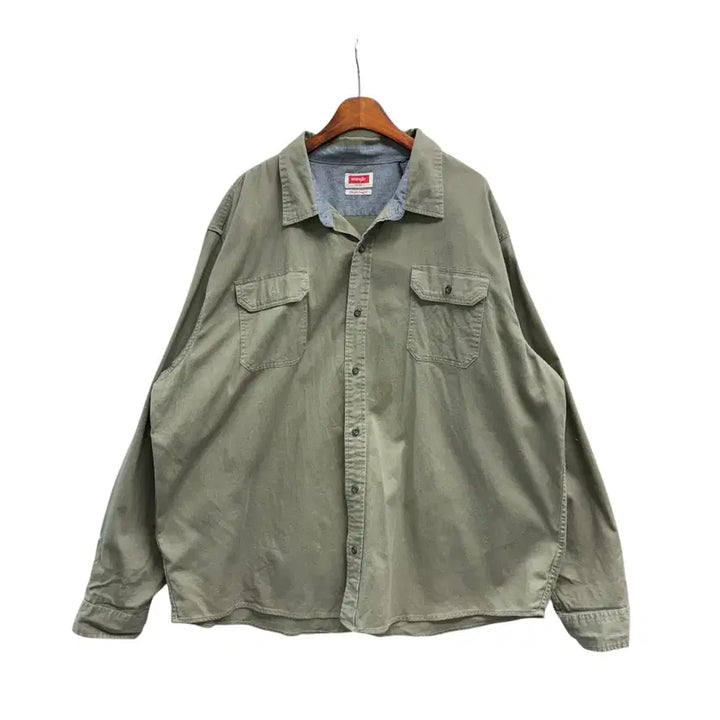 [BUNJANG] Wrangler Khaki Shirt / [XXXL] 랭글러 카키 셔츠
