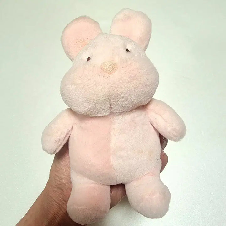 [BUNJANG] Pastel Pink Rabbit Plushie Keyring / 파스텔 분홍 토끼 인형 키링 인형