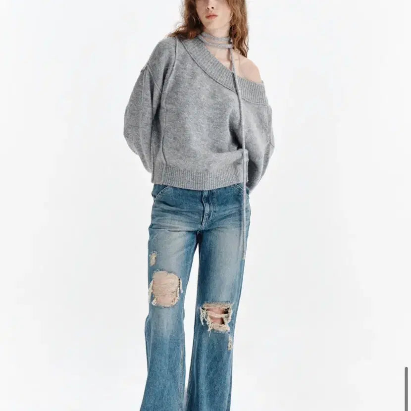 [BUNJANG] Matinkim Semi Bootcut Denim Pants / 마뗑킴 세미 부츠컷 데님팬츠