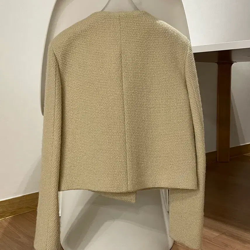 [BUNJANG] Sie Beca Tweed Double Jacket Lime Mint S / sie 시에 베카 트위드 더블 자켓 라임민트 S