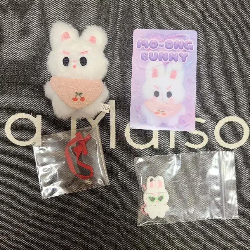 [BUNJANG] Moongtokki Jungkook 7cm Doll Bundle Set / 모옹토끼 셋트 정국 7cm 인형 모옹꾹 팬아트 비공굿 토끼 모옹톡냥