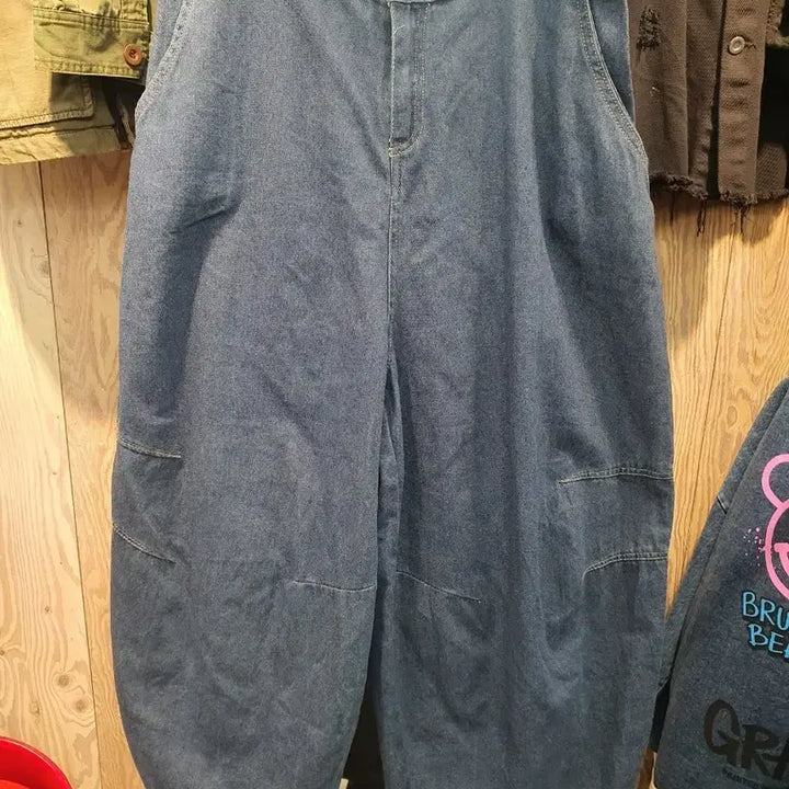 [BUNJANG] KEFANYU Wide Balloon Banding Denim XL / (새상품/남녀공용) KEFANYU 탄탄한 와이드 벌룬 밴딩 데님 XL