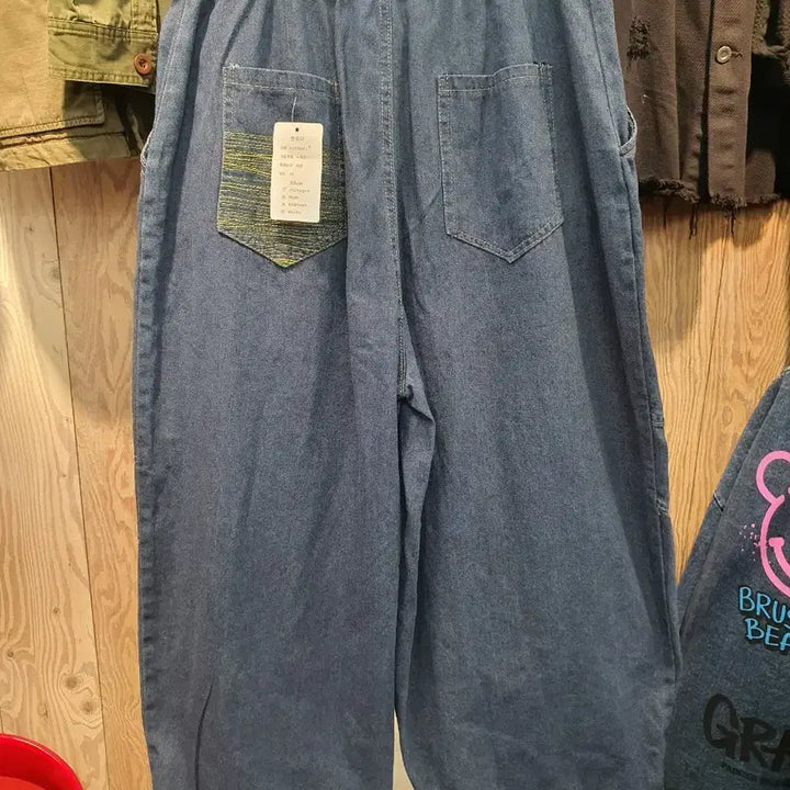 [BUNJANG] KEFANYU Wide Balloon Banding Denim XL / (새상품/남녀공용) KEFANYU 탄탄한 와이드 벌룬 밴딩 데님 XL