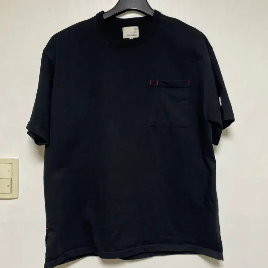 [SOLD OUT] [Horlisun] 홀리선 포켓 반팔 티셔츠 블랙 M사이즈