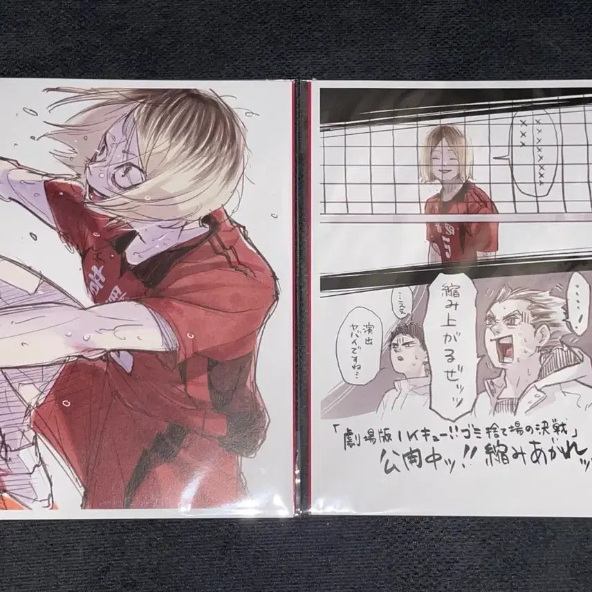 [BUNJANG] Haikyu! Final Battle Illustration Board Postcard Original Art POB Kenma Bokuto Akaashi / 하이큐 쓰결전 일러스트보드 엽서 원화 특전 켄마 보쿠토 아카아시