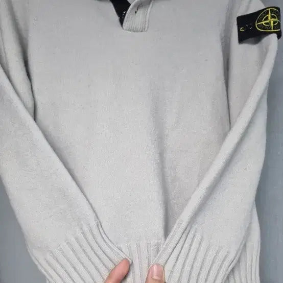 [BUNJANG] Stone Island Knit Half-Zip Sweater / 스톤아일랜드 니트 반집업