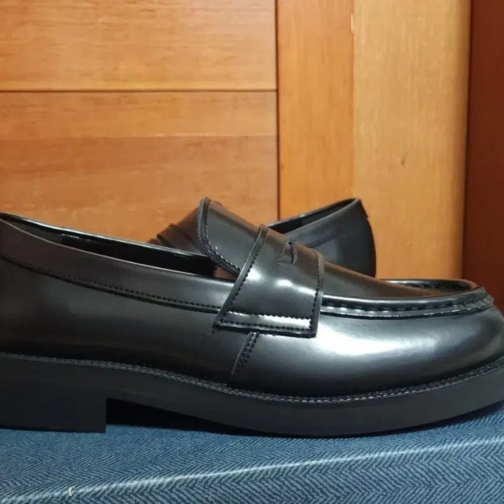 [BUNJANG] Black Penny Loafer Firenze Atelier Leather Shoes / 블랙 페니 로퍼 단화피렌체아뜨리에 국산 260 소가죽 구두 로퍼 새상품