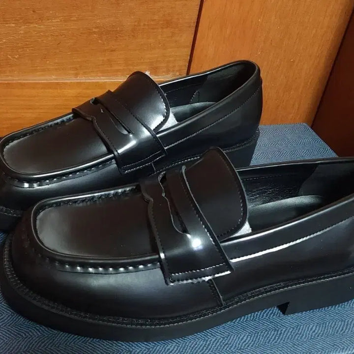 [BUNJANG] Black Penny Loafer Firenze Atelier Leather Shoes / 블랙 페니 로퍼 단화피렌체아뜨리에 국산 260 소가죽 구두 로퍼 새상품