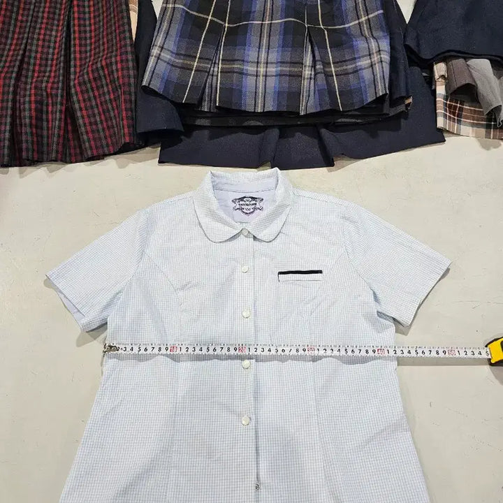 [BUNJANG] Used School Uniform Short-Sleeve Shirt - Size 100 / 중고여성 교복반팔셔츠 사이즈 100