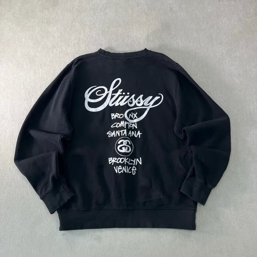 [SOLD OUT] 95 스투시 월드투어 크루넥 맨투맨